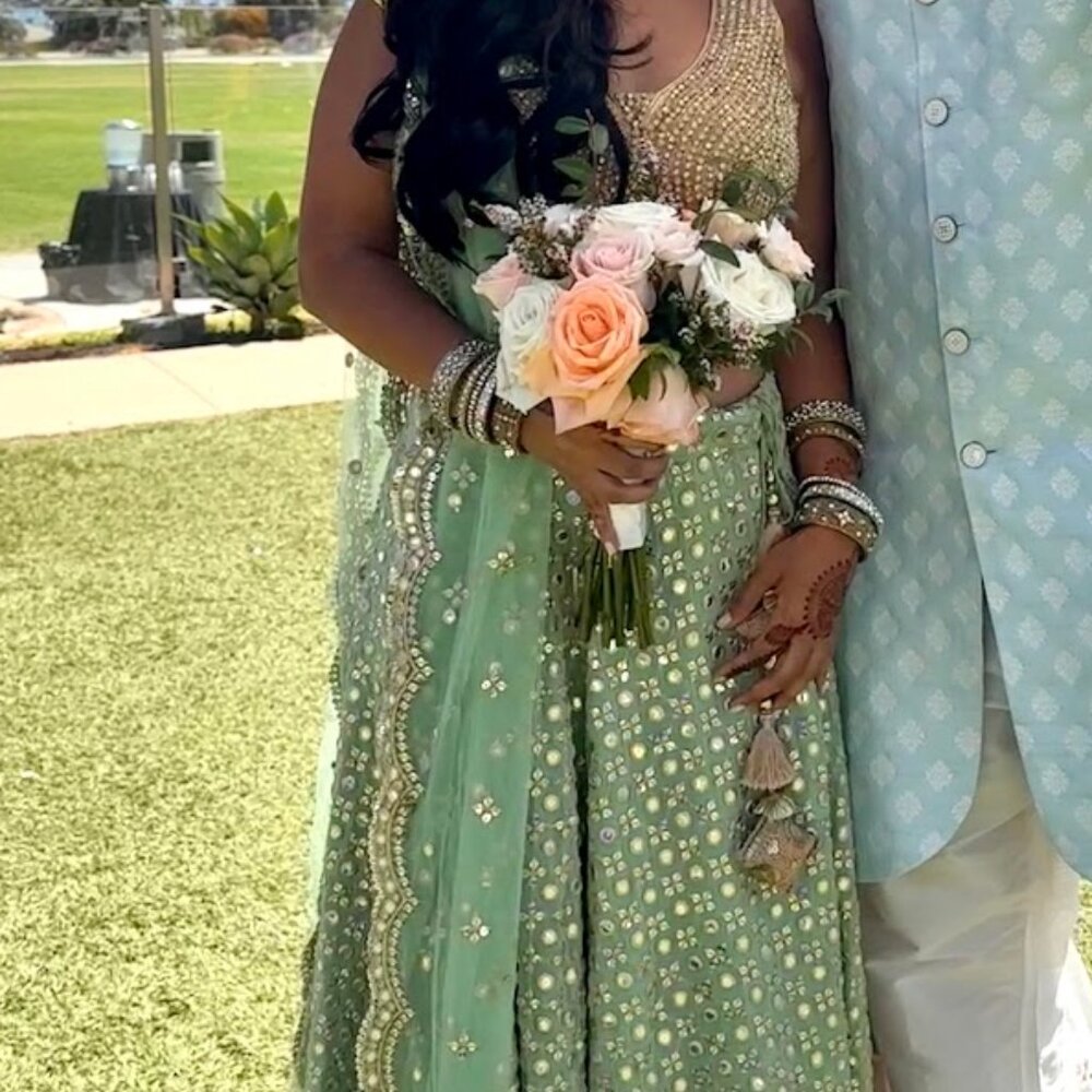 Green lehenga